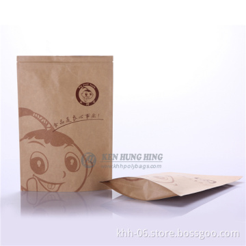 High Quality Stand up Zipper Kraft Paper Bags for Dried Fruit with Low Price
